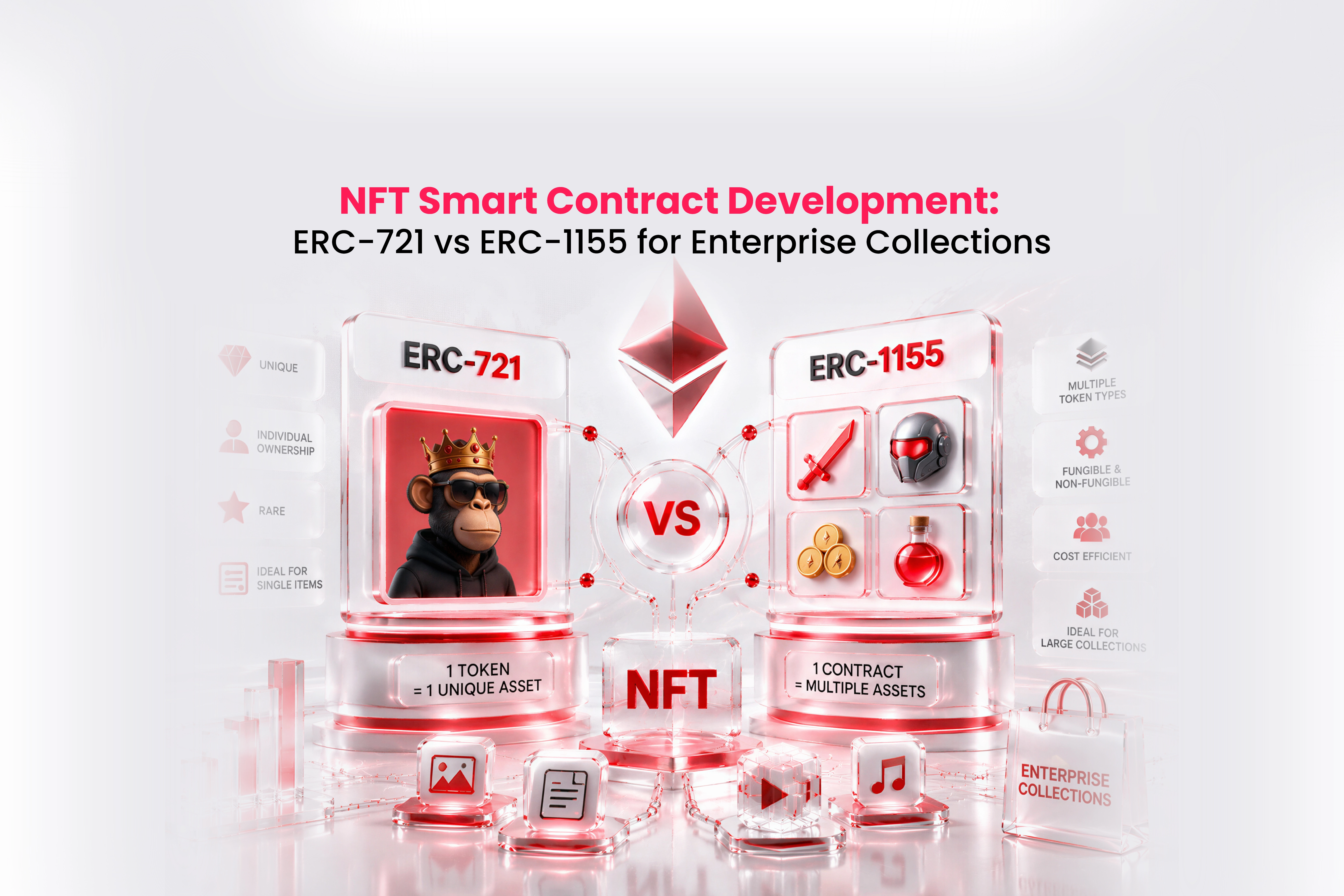 ERC-721 vs ERC-1155: Which Is Better for Enterprise NFTs